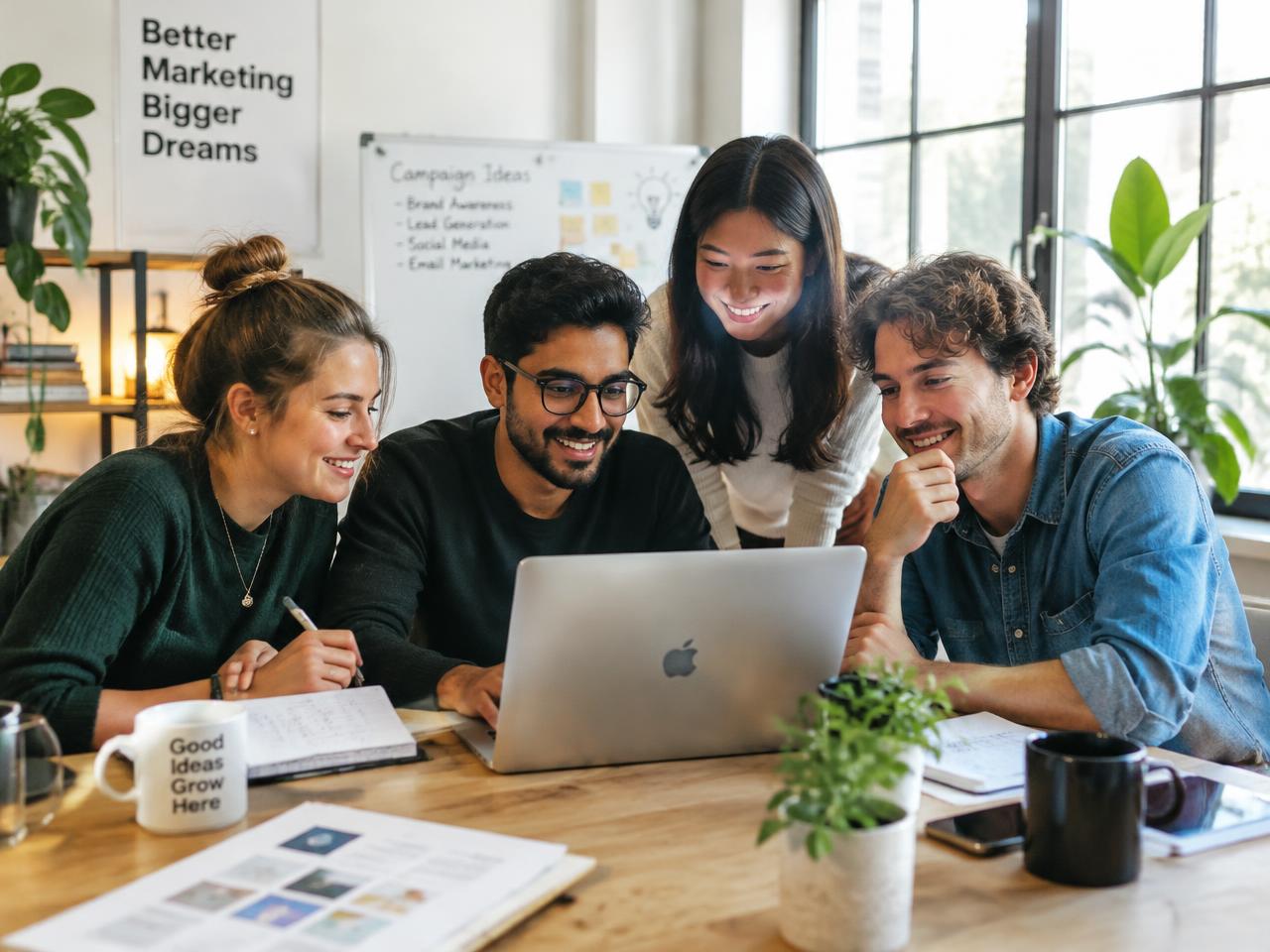 The Peek team working together